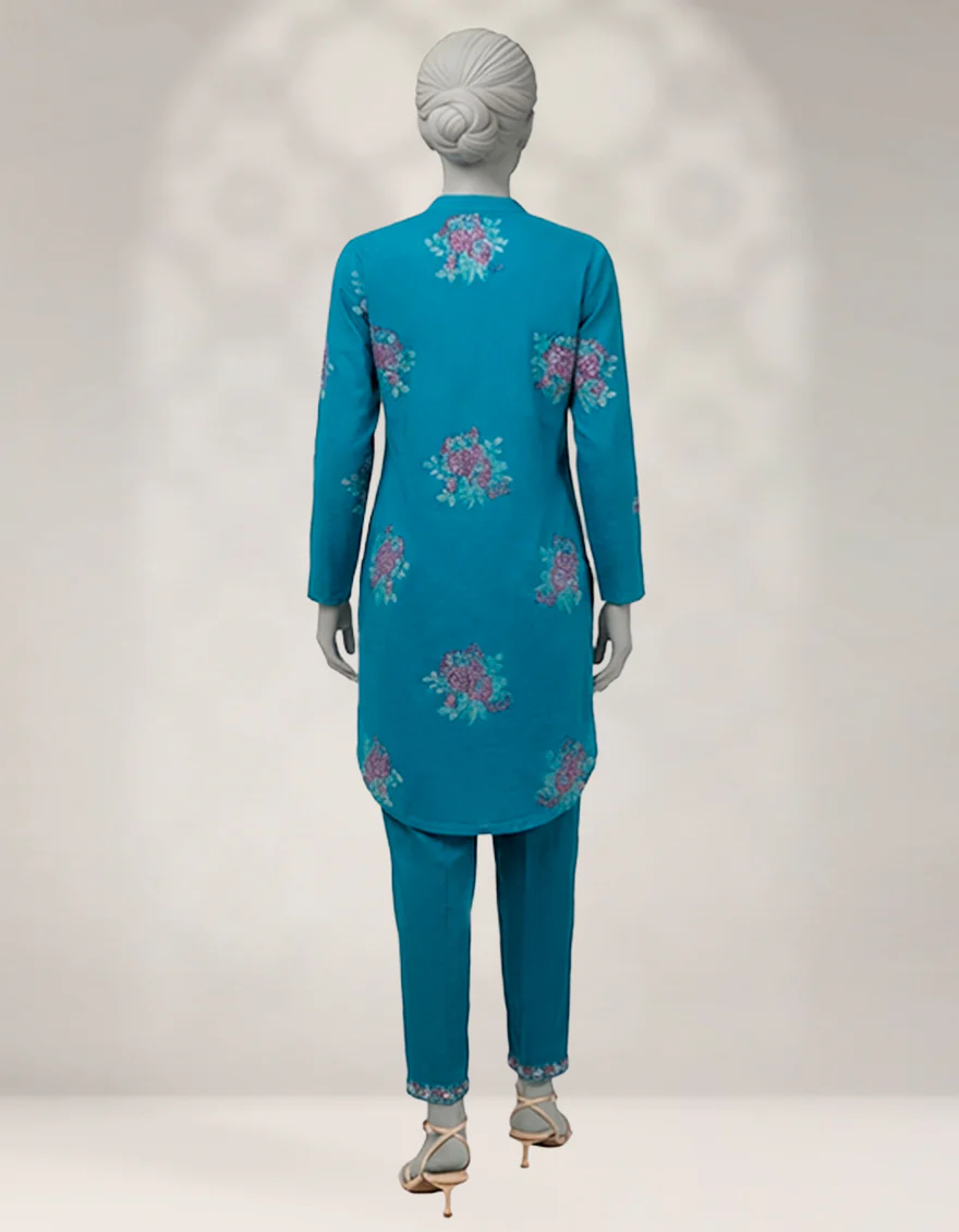 BLUE CAMBRIC 2PC STITCHED | JLAWN-W-JST-25-2360/S ESSENTIALS-74 - Image 2