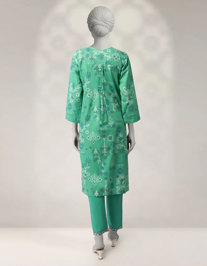 GREEN CAMBRIC 2PC STITCHED | JLAWN-W-JST-25-2361/S ESSENTIALS-75 - Image 3
