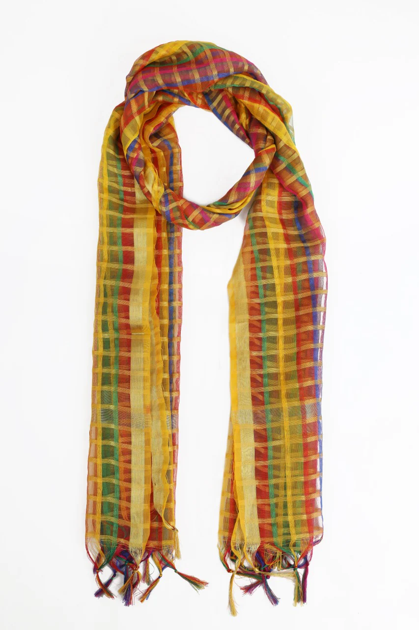 BLACK POLY ORGANZA DUPATTA | JLDP-US-20-0001 FB/POLY ORGANZA - Image 3