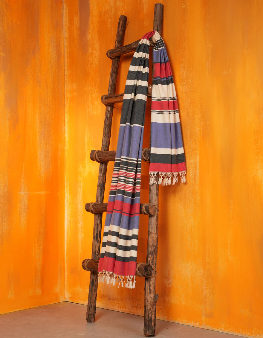 MULTICOLOR KHADDI DUPATTA | JLDP-W-24-2664 FB/SHAWL-19 - Image 2