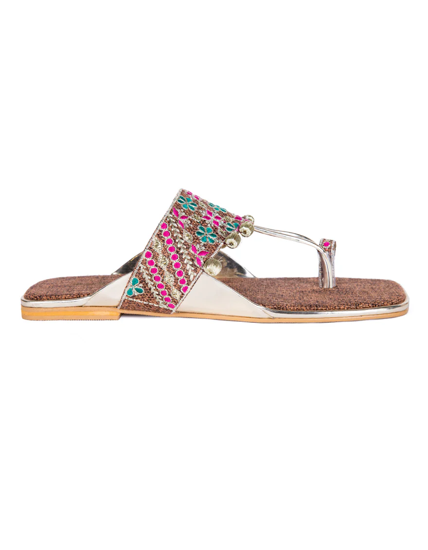 BROWN JUTE CHAPPAL | JLFWC-24-1257 FB/GOT - Image 2