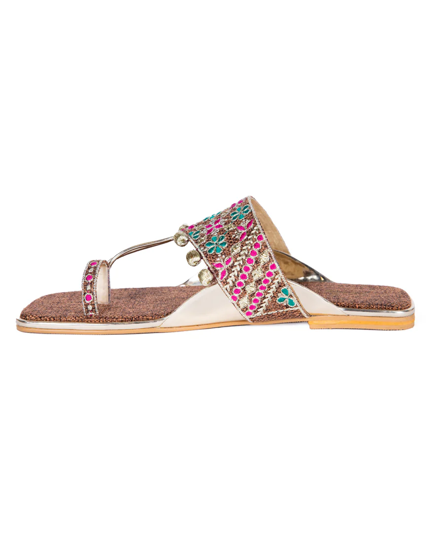 BROWN JUTE CHAPPAL | JLFWC-24-1257 FB/GOT - Image 3