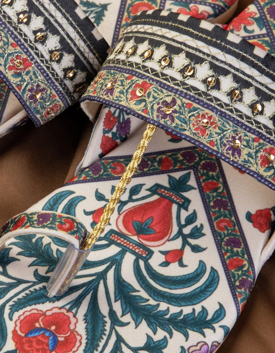 MULTICOLOR CANVAS CHAPPAL | JLFWC-25-1289 FB/CANVAS - Image 2