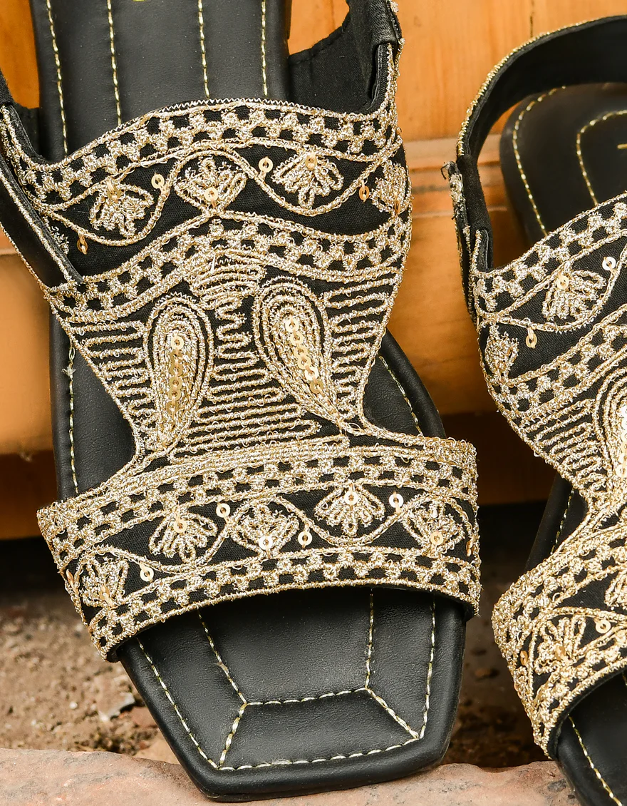 BLACK CHAPPAL | JLFWC-US-22-006 FB/KOHATI - Image 2