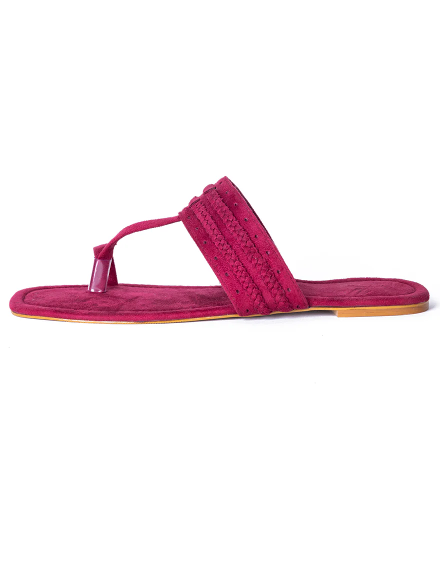 MAROON CHAPPAL | JLFWC-US-22-015 FB/MAROON KOLHAPURI - Image 2
