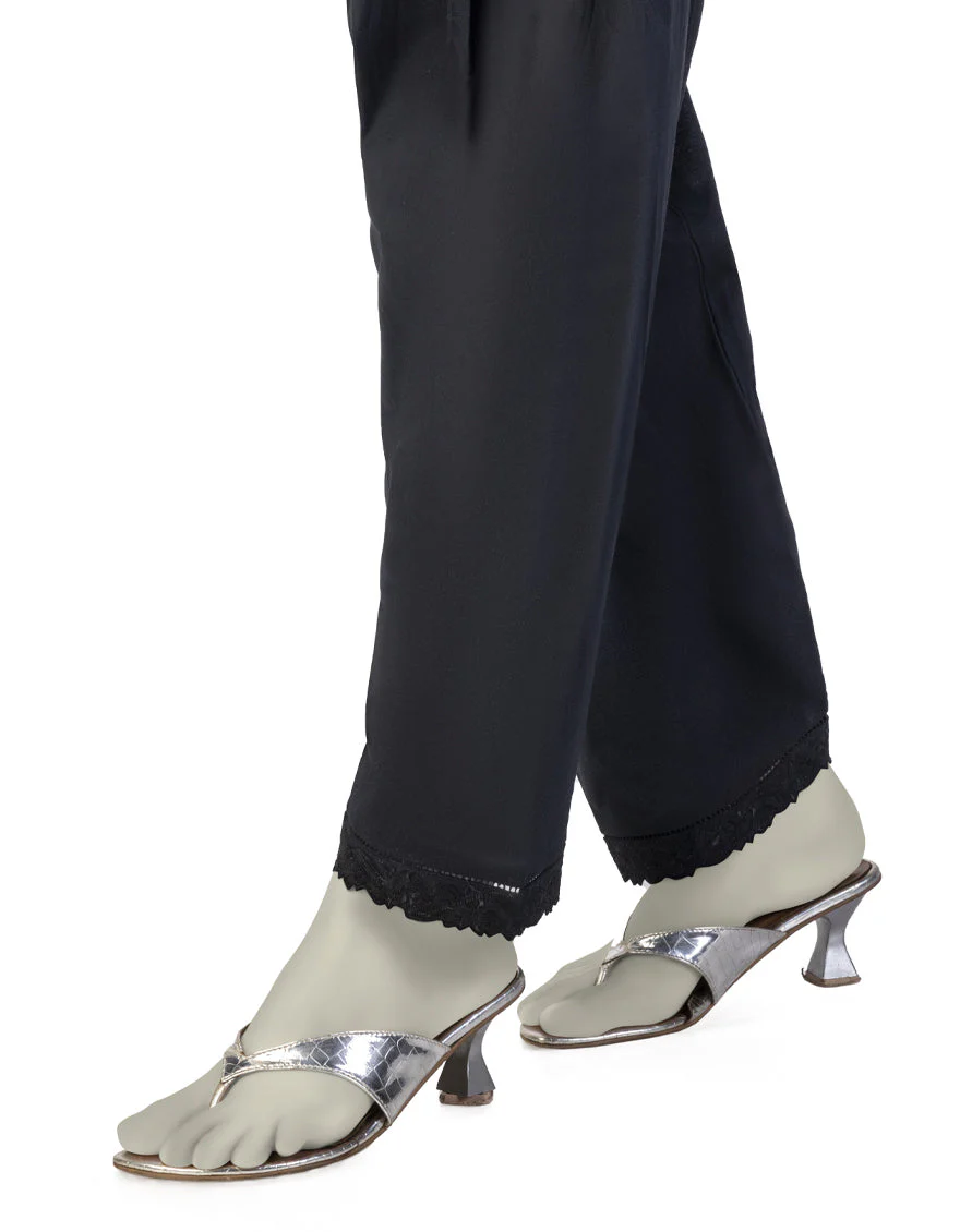 BLACK LAWN SHALWAR | JLSH-25-8031-B FB/EM - Image 2