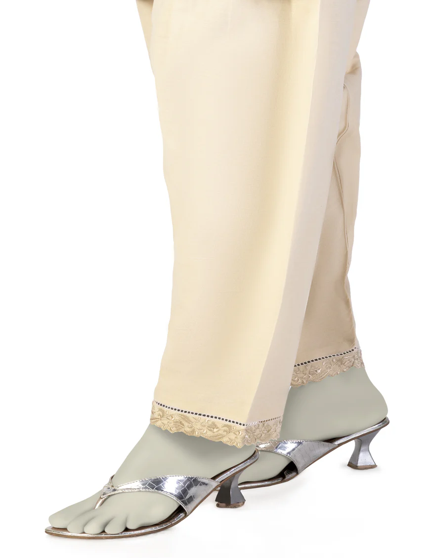 BEIGE LAWN TROUSERS | JLSH-25-8031-D FB/EM - Image 2