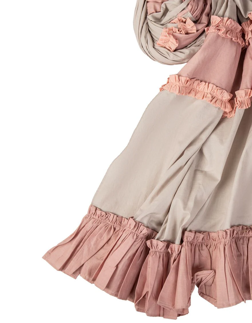 GREEN STRIPES E LAWN STOLE | JLST-S-STL-US-21-2647 FB/GREY TONES - Image 2