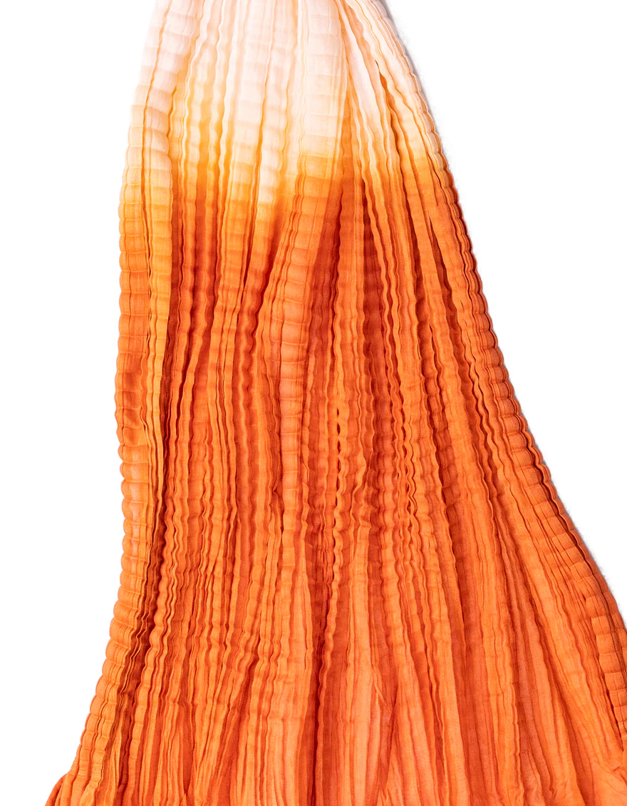 PEACH ORANGE DYED STOLE | JLST-S-STL-US-22-2651 FB/STL3-22-006 - Image 2