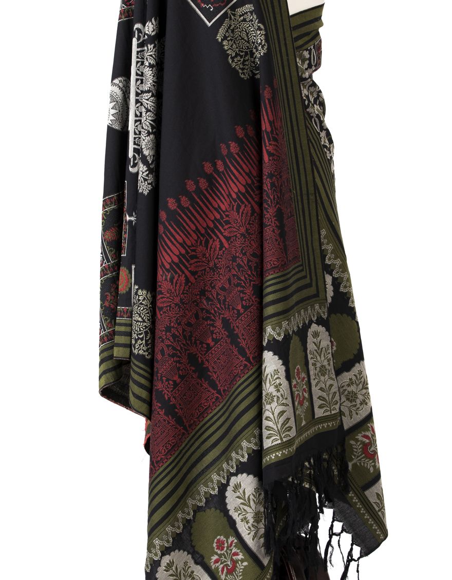 BLACK STOLE | JLST-W-STL-US-21-2655 FB/SHAWL-004 - Image 2