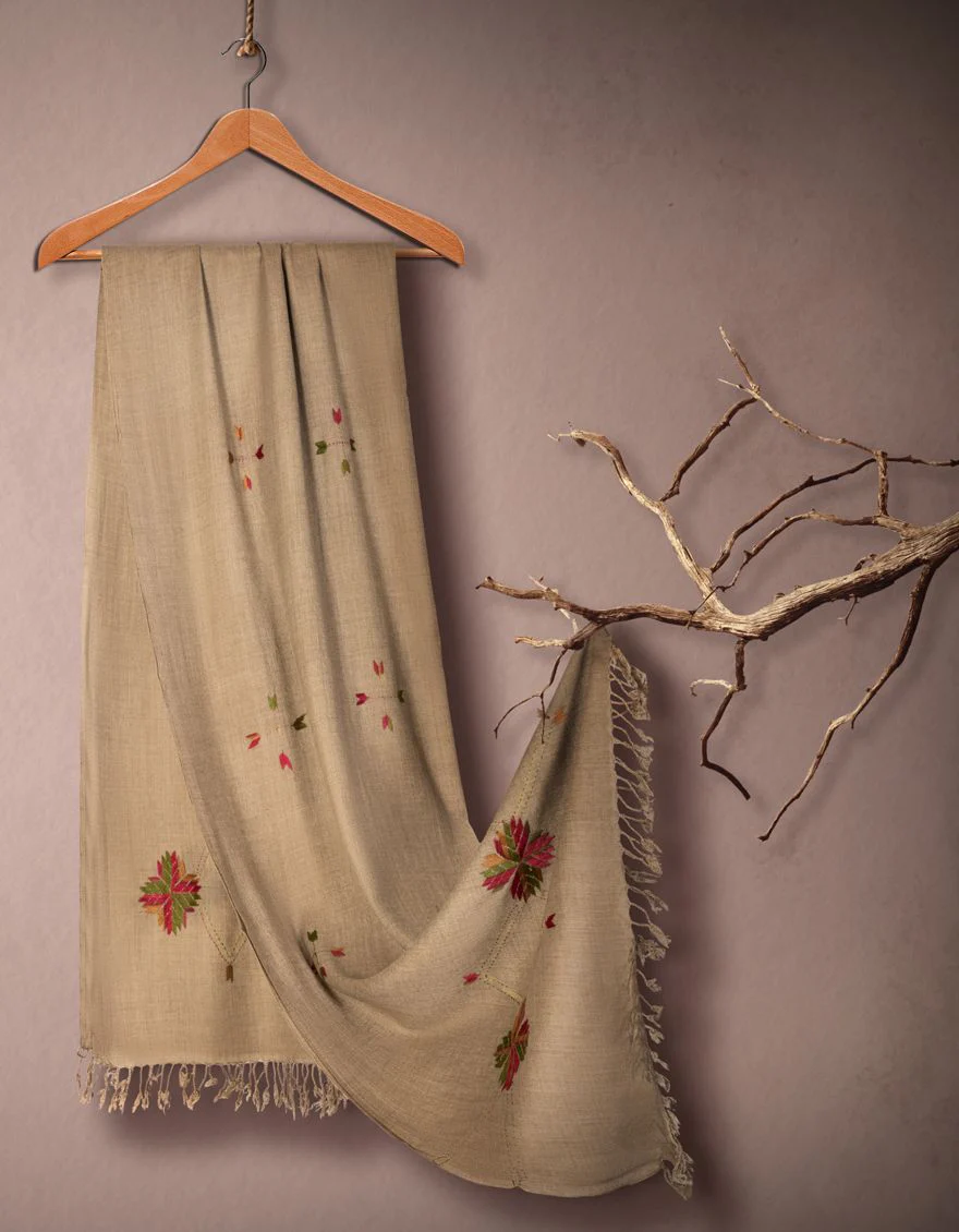 DARK CHOCOLATE SHAWL | JSH-SHW-US-21-0011 FB/SWATI WOOL