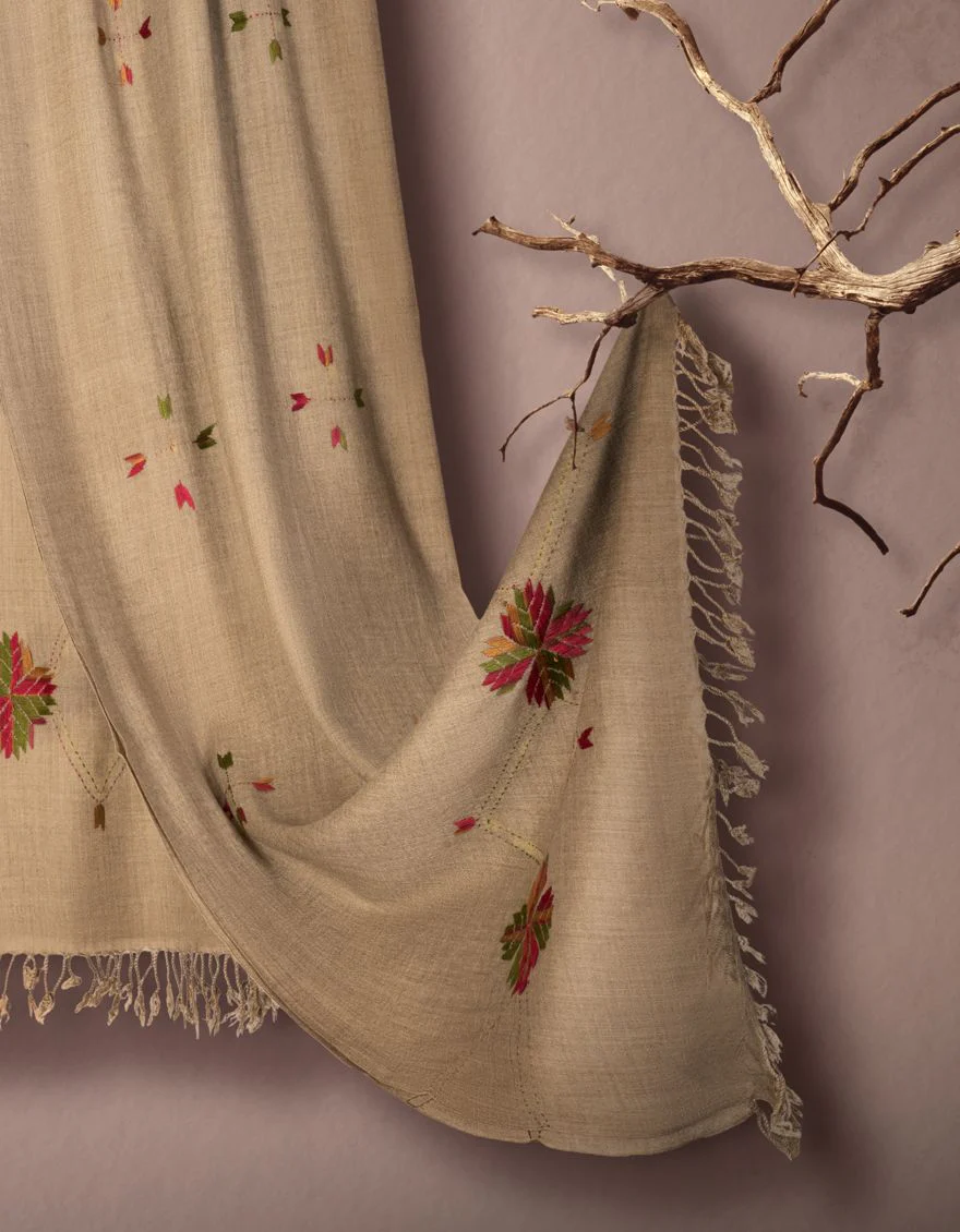 DARK CHOCOLATE SHAWL | JSH-SHW-US-21-0011 FB/SWATI WOOL - Image 2