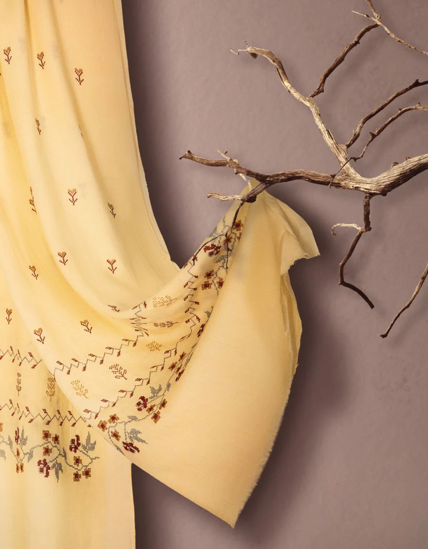 BLACK GRAPE SHAWL | JSH-SHW-US-21-0014 FB/SWATI WOOL - Image 2