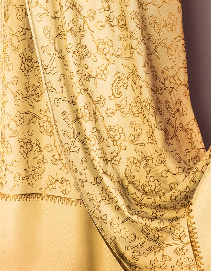 BLACK GRAPE SHAWL | JSH-SHW-US-21-0026 FB/RESHAM - Image 2