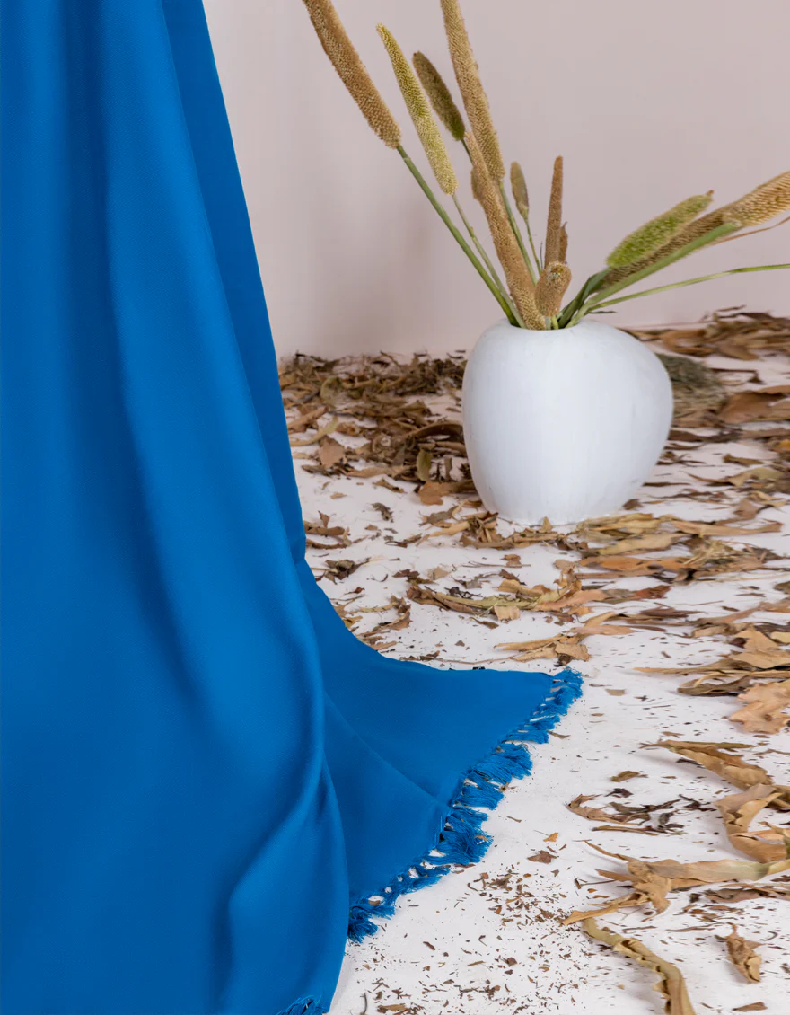 NAVY BLUE PLAIN SHAWL | JSH-SHW-US-22-063 FB/ACRYLIC PLAIN STALLER - Image 2