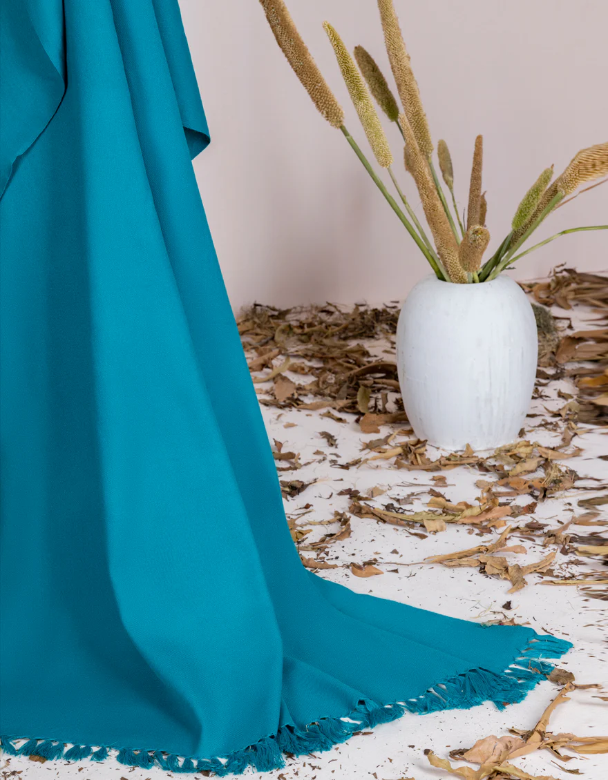 SKY BLUE SHAWL | JSH-SHW-US-22-068 FB/ACRYLIC PLAIN STALLER - Image 2