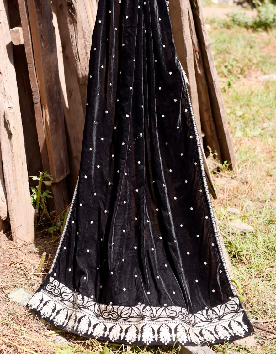 BLACK SHAWL | JSH-SHW-US-22-240 FB/FF-328 - Image 3