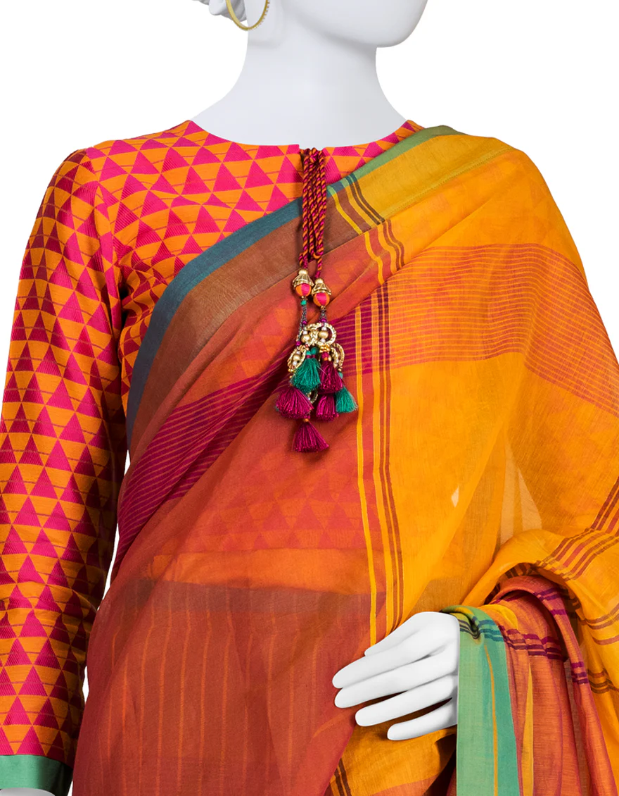 MULTI JACQUARD 3PC UNSTITCHED | JSR-S-24-505 LAPIS-3 - Image 2