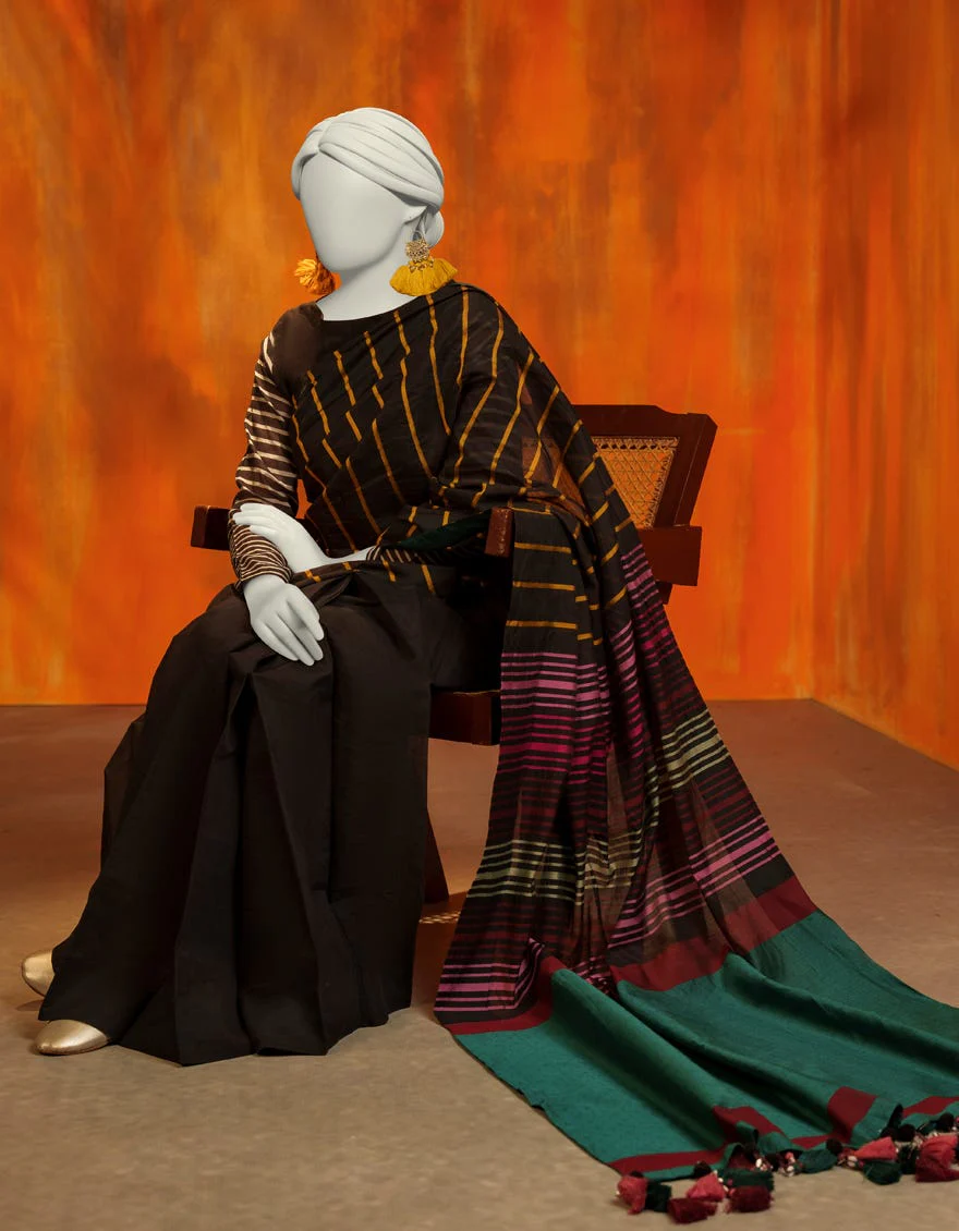 MULTICOLOR VISCOSE 2PC UNSTITCHED | JSR-W-24-509 COLOR POP-3 - Image 3