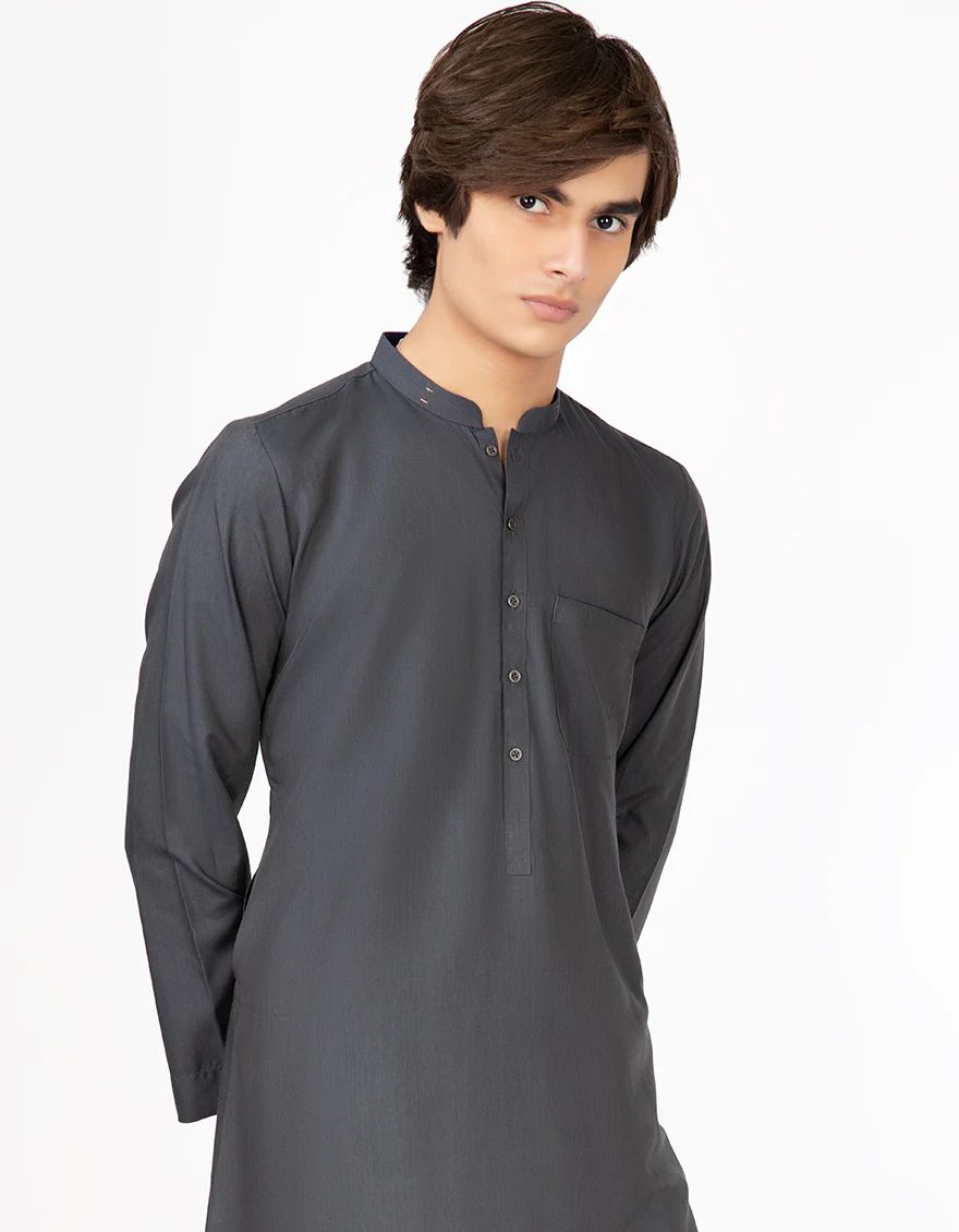 CHARCOAL BLACK JUBBA | JT-JUBBA-US-43111/S22/JJ8089-CL - Image 2