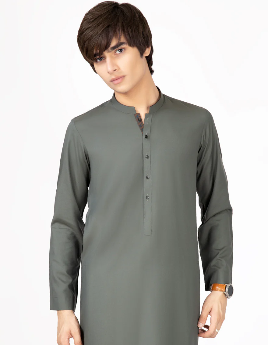 GREEN VISCOSE JUBBA | JT-JUBBA-US-43186/A22/JJ8402-CL - Image 3