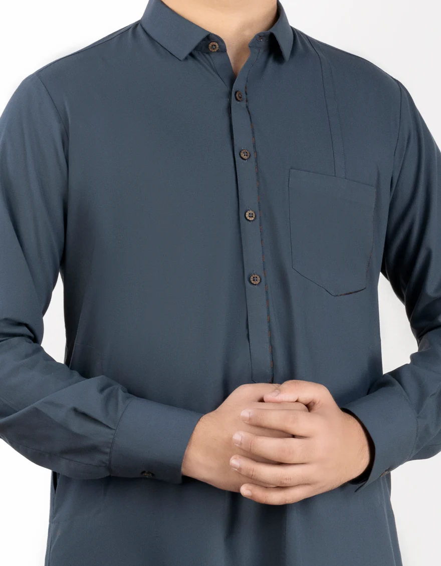 DARK GREY BLENDED JUBBA | JT-JUBBA-US-44235/A23/JJ1012-CL - Image 2