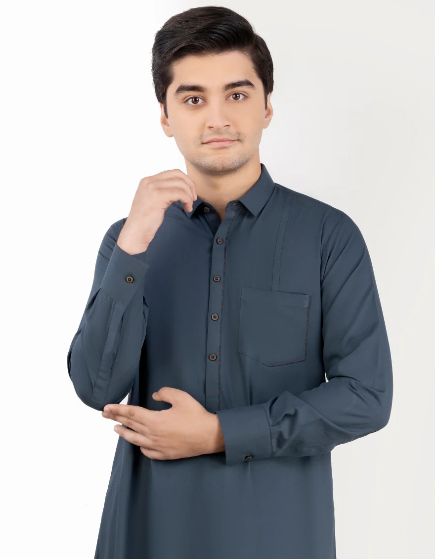DARK GREY BLENDED JUBBA | JT-JUBBA-US-44235/A23/JJ1012-CL - Image 3