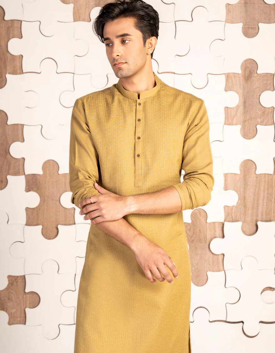 YELLOW COTTON KURTA | JTK-A-34866/S24/JJ9589-CL - Image 2