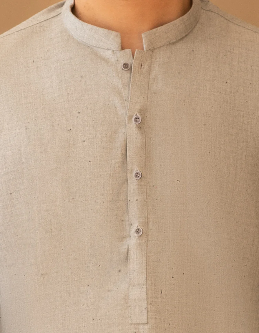 MINT GREEN BLENDED KURTA | JTK-A-39476/S25/JJ9573-PN - Image 3