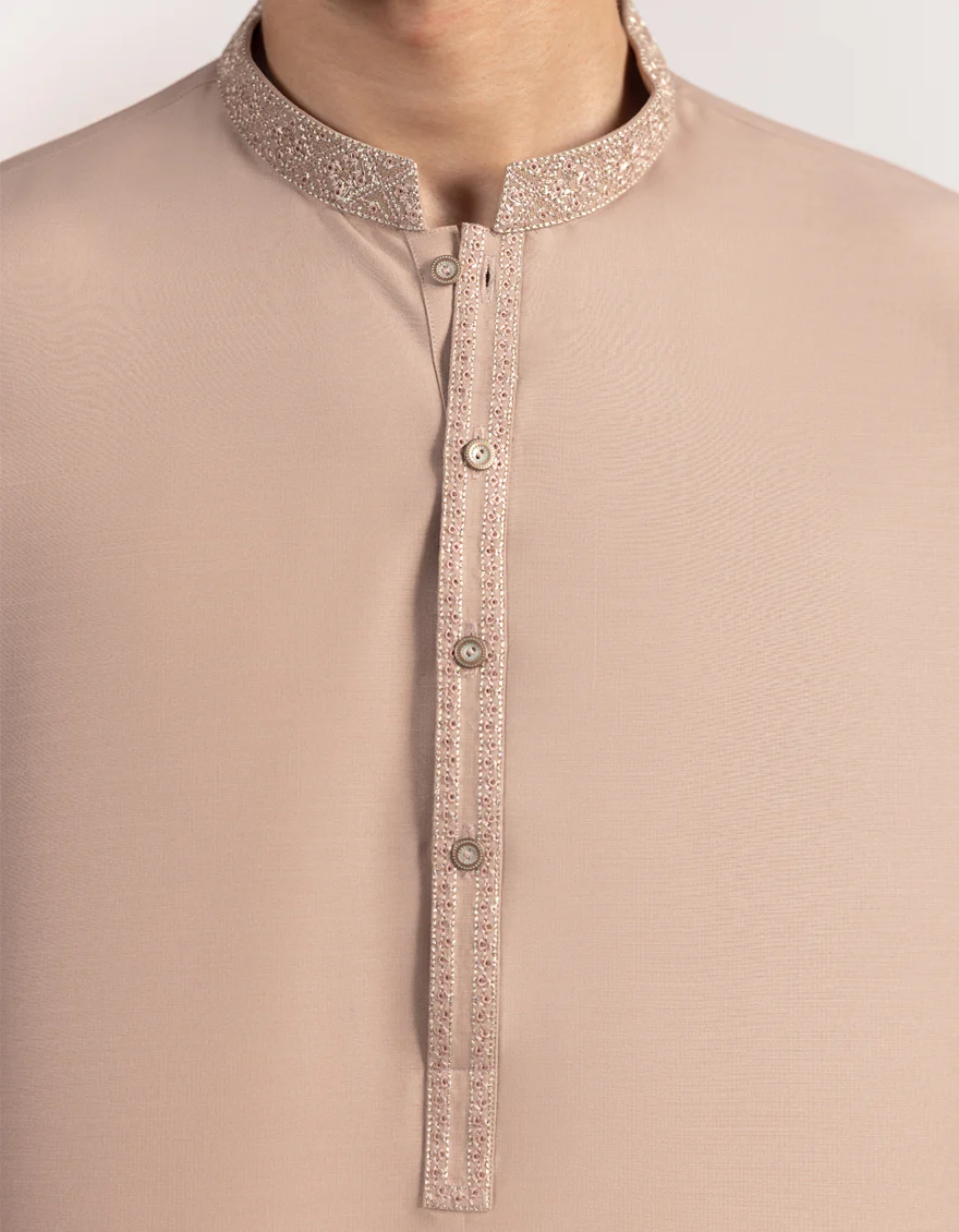 TEA PINK BLENDED KURTA | JTK-A-50307/S25/JJ9346-SF - Image 3