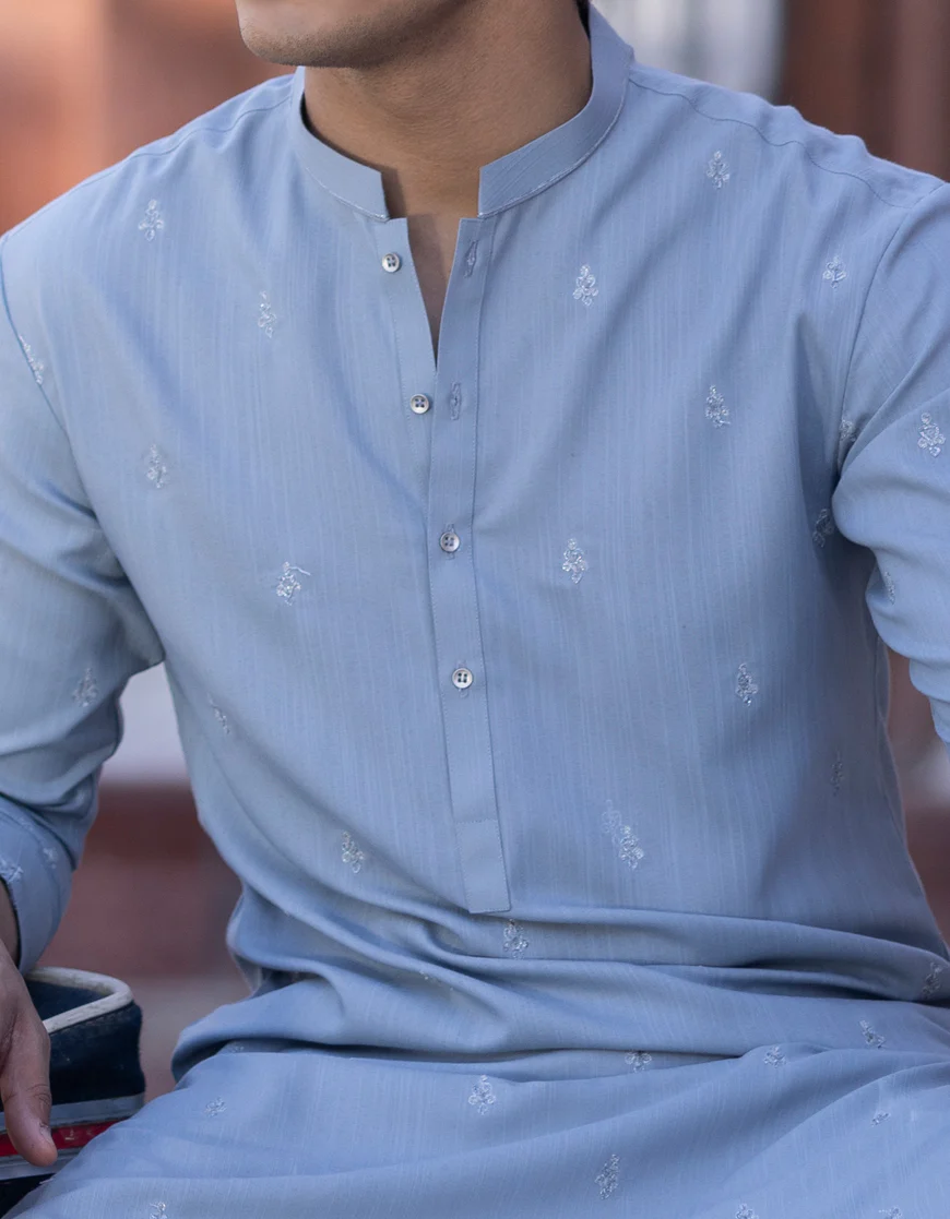 PALE BLENDED KURTA | JTK-A-US-34322/S23/JJ8717-SF - Image 2