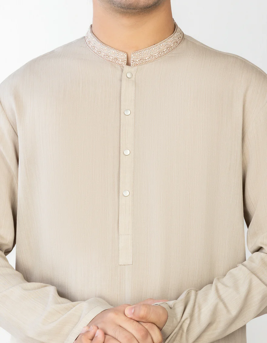 FAWN BLENDED KURTA | JTK-A-US-46135/S23/JJ8719-SF - Image 2
