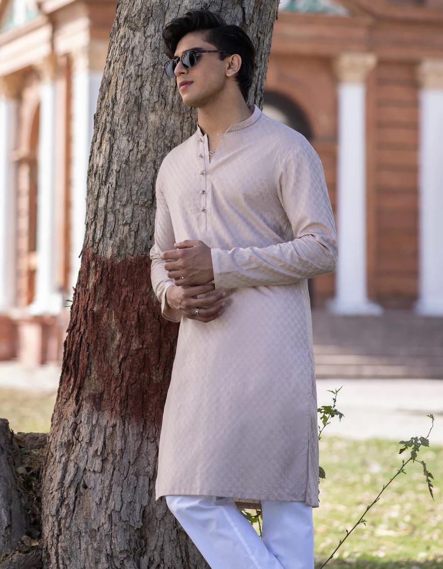 FAWN COTTON KURTA | JTK-S-US-34319/S23/JJ8747-SF - Image 3