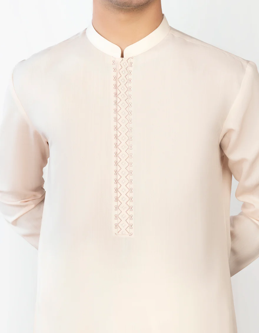 FAWN BLENDED KURTA | JTK-S-US-34321/S23/JJ8719-SF - Image 2