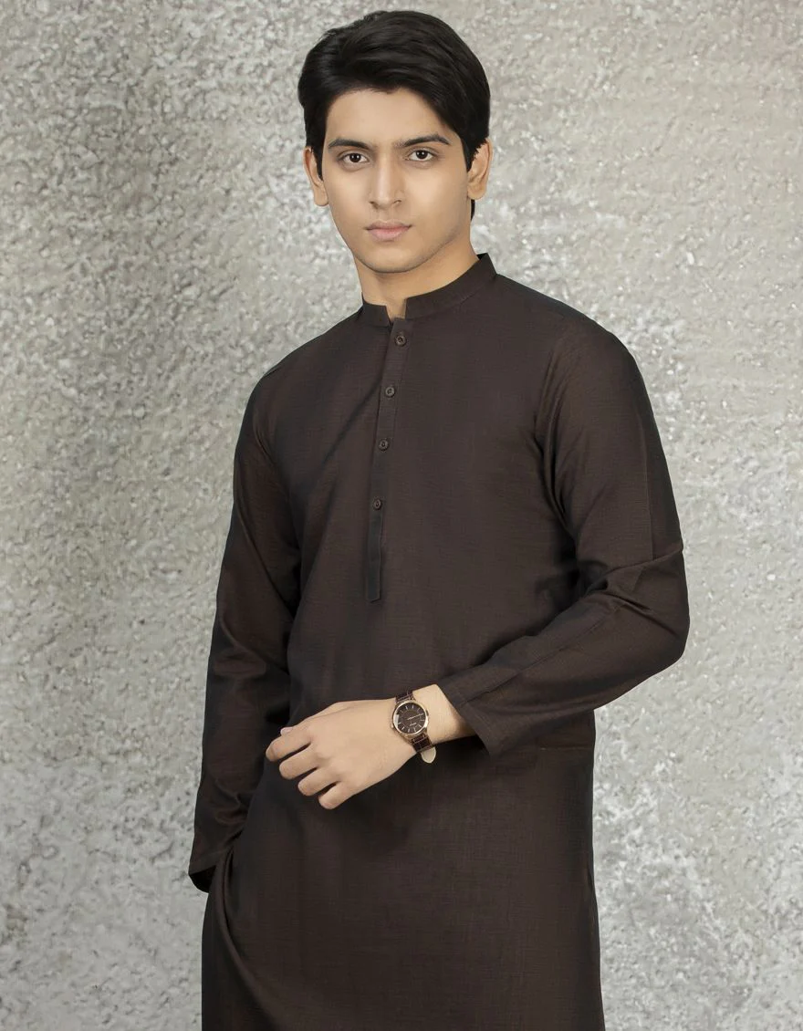BROWN KURTA | JTK-S-US-35879/S22/JJ8147-PN - Image 3