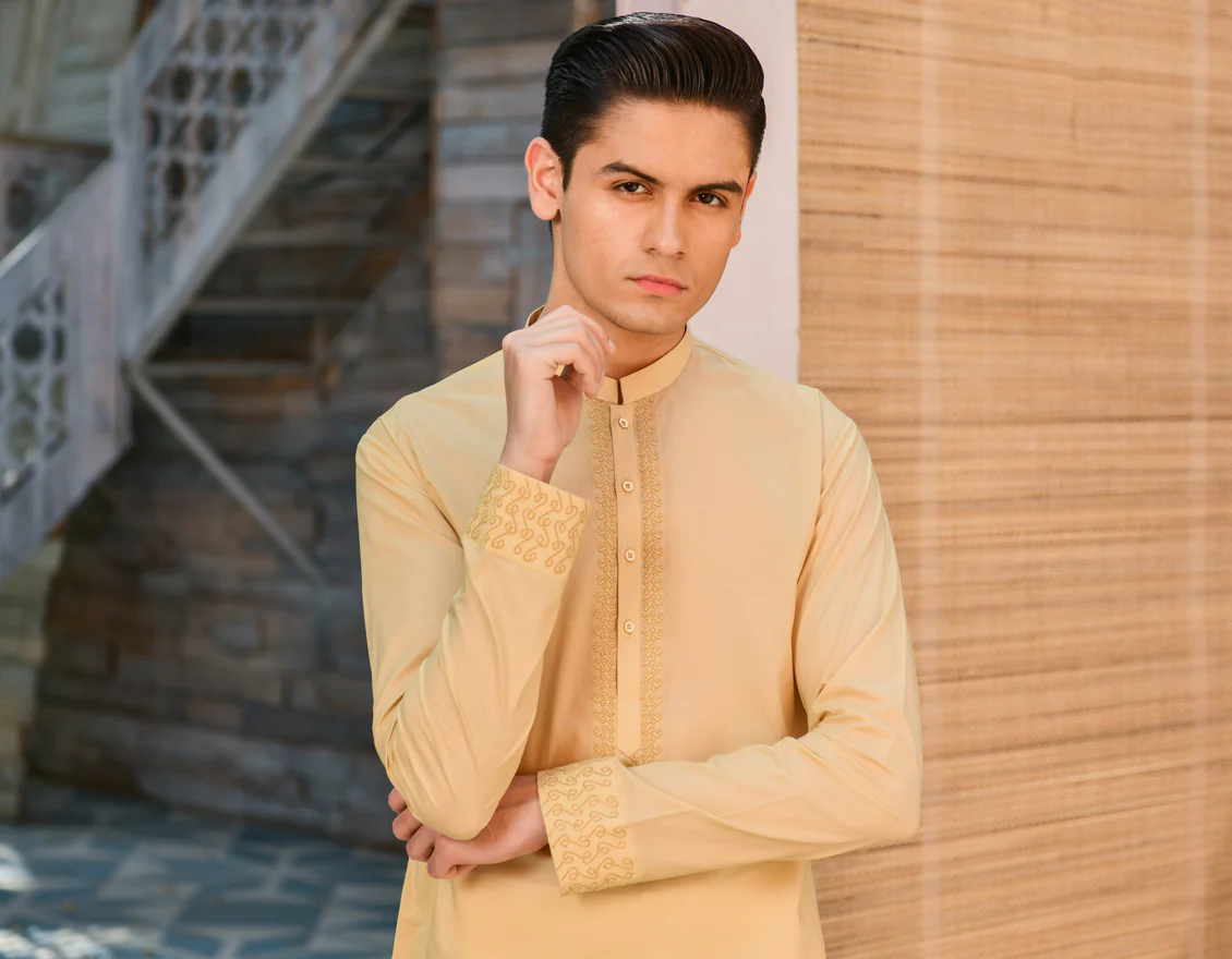 FAWN COTTON KURTA | JTK-S-US-35914/S22/JJ7546-SF - Image 4