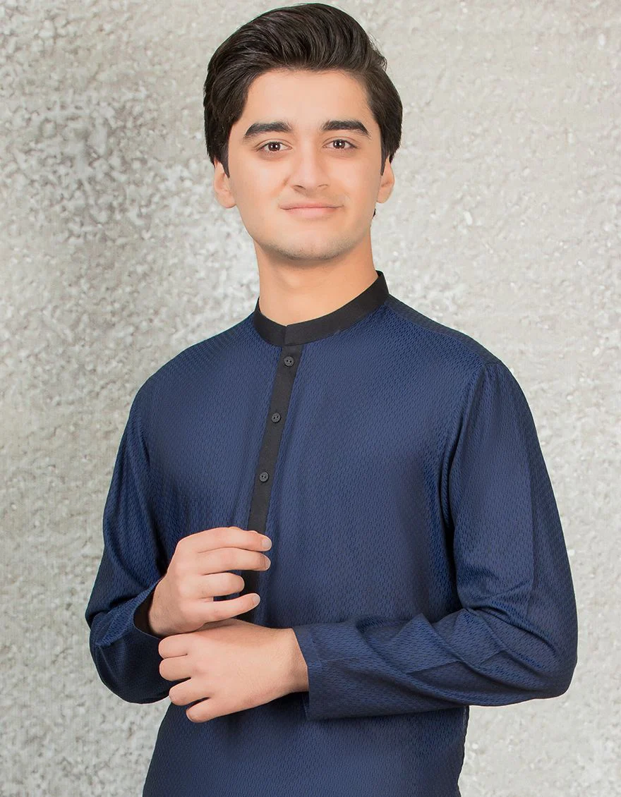 BLUE KURTA | JTK-S-US-36837/S22/JJ6975-PN - Image 2