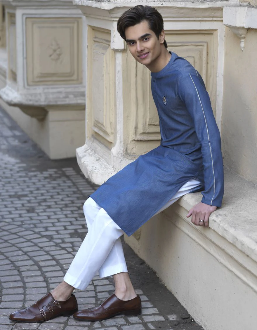 DULL SEA GREEN KURTA | JTK-S-US-38445/S22/JJ7609-CL - Image 5