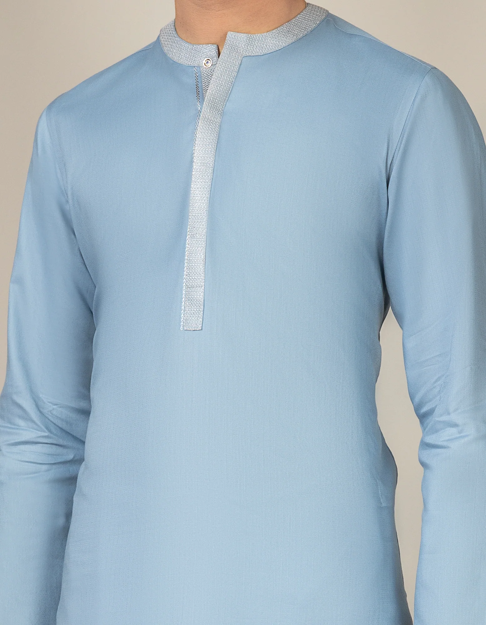 BLUISH GREY COTTON KURTA | JTK-S-US-38508/S22/JJ8133-CL - Image 2