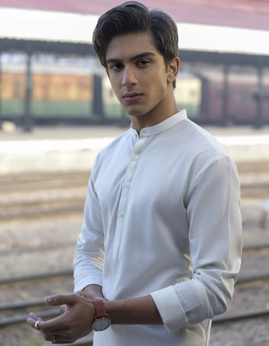 WHITE KURTA | JTK-S-US-40217/S22/DMR3174-PN - Image 4