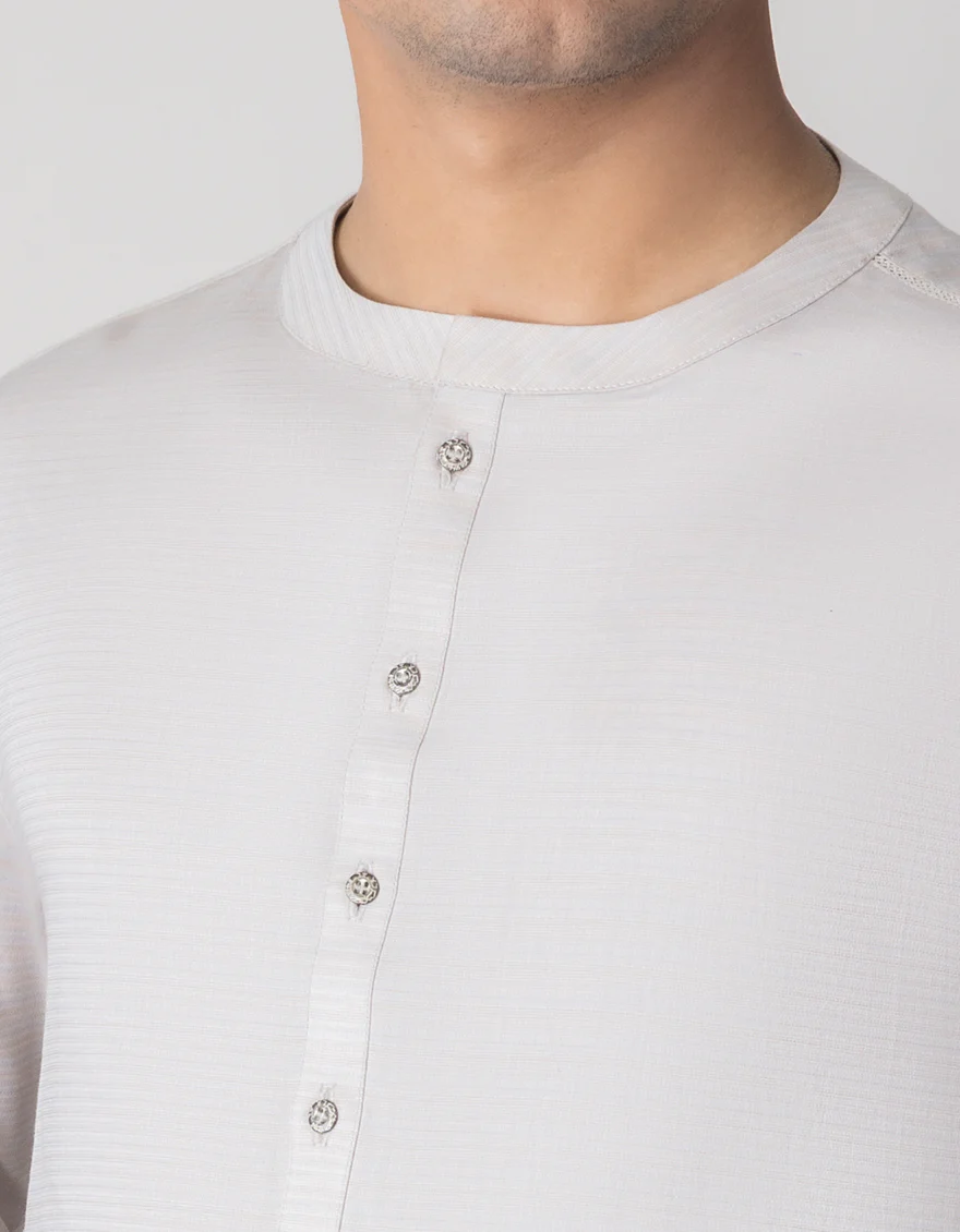 ASH COTTON KURTA | JTK-S-US-41199/S23/JJ8327-CL - Image 2