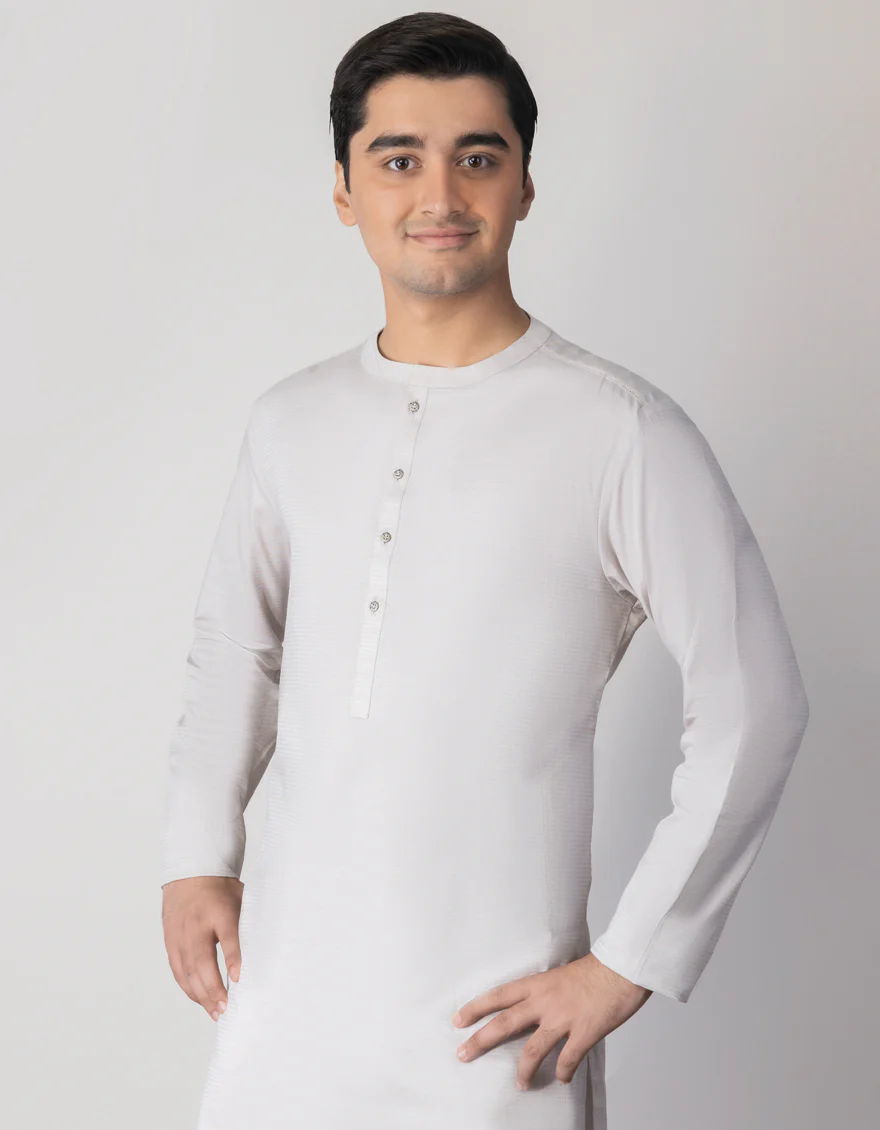 ASH COTTON KURTA | JTK-S-US-41199/S23/JJ8327-CL - Image 3