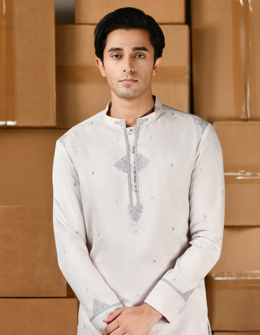 PURPLE BLENDED SPECIAL KURTA | JTK-SP-A-45507/S24/JJ9530-FL - Image 2