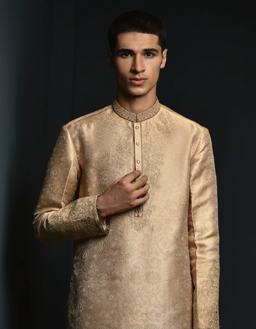 BROWN KURTA | JTK-SP-A-48006/S24/JJ8845-FL - Image 2