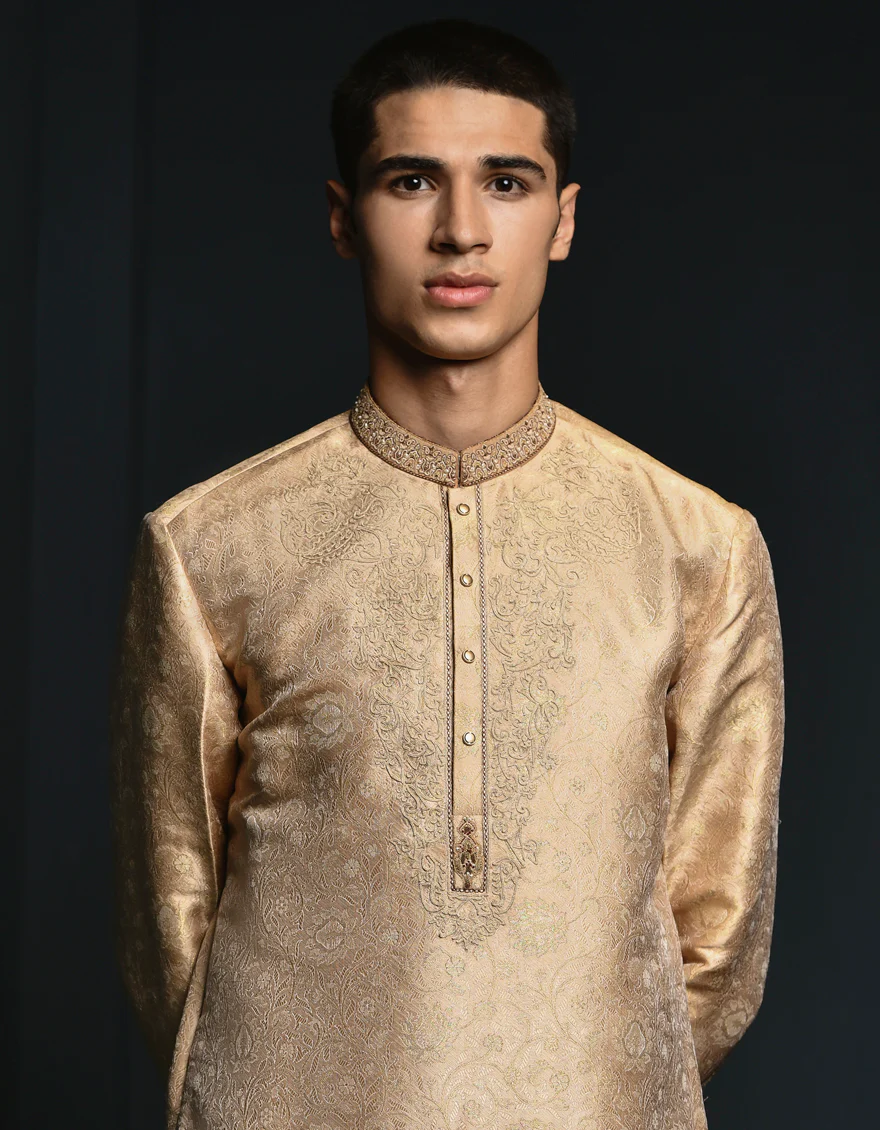 BROWN KURTA | JTK-SP-A-48006/S24/JJ8845-FL - Image 3