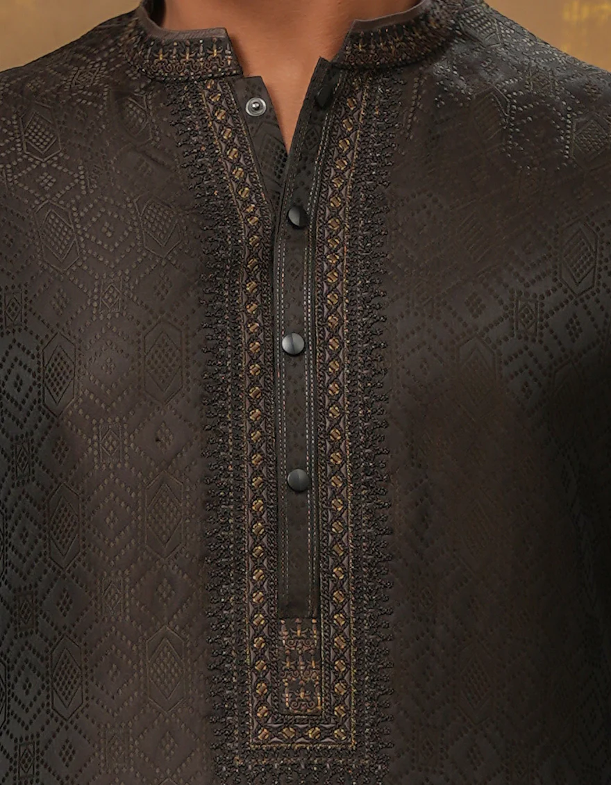 BROWN KURTA | JTK-SP-A-48081/A24/J - Image 2