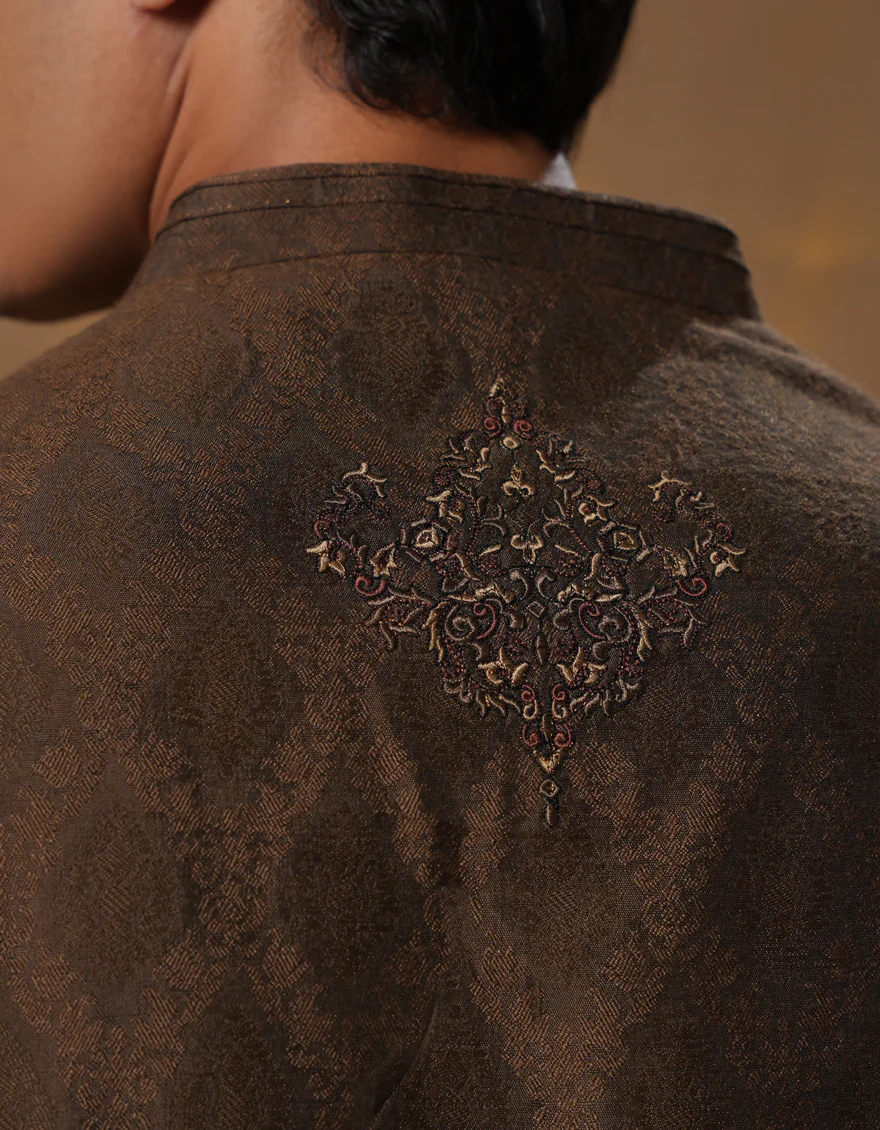 BROWN KURTA | JTK-SP-A-48081/A24/J - Image 4