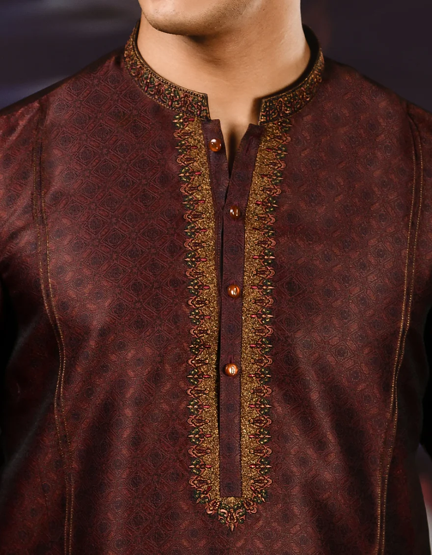 RUST KURTA | JTK-SP-US-38549/S22/JJ8200-FL - Image 2