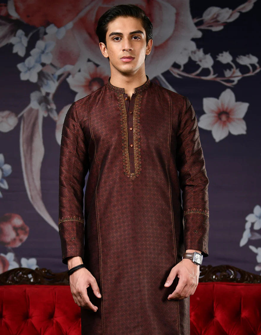 RUST KURTA | JTK-SP-US-38549/S22/JJ8200-FL - Image 3