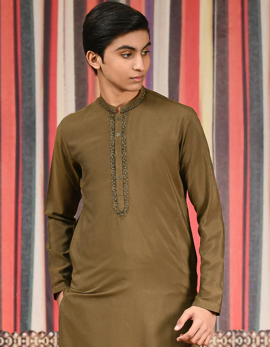 MATCHA GREEN BLENDED SPECIAL KURTA | JTK-SP-US-42316/S21/JJ8139-FL - Image 3